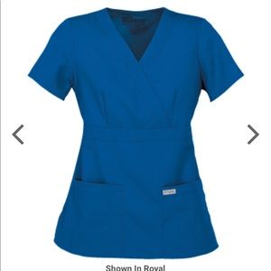 Grey's anatomy mock wrap scrub top